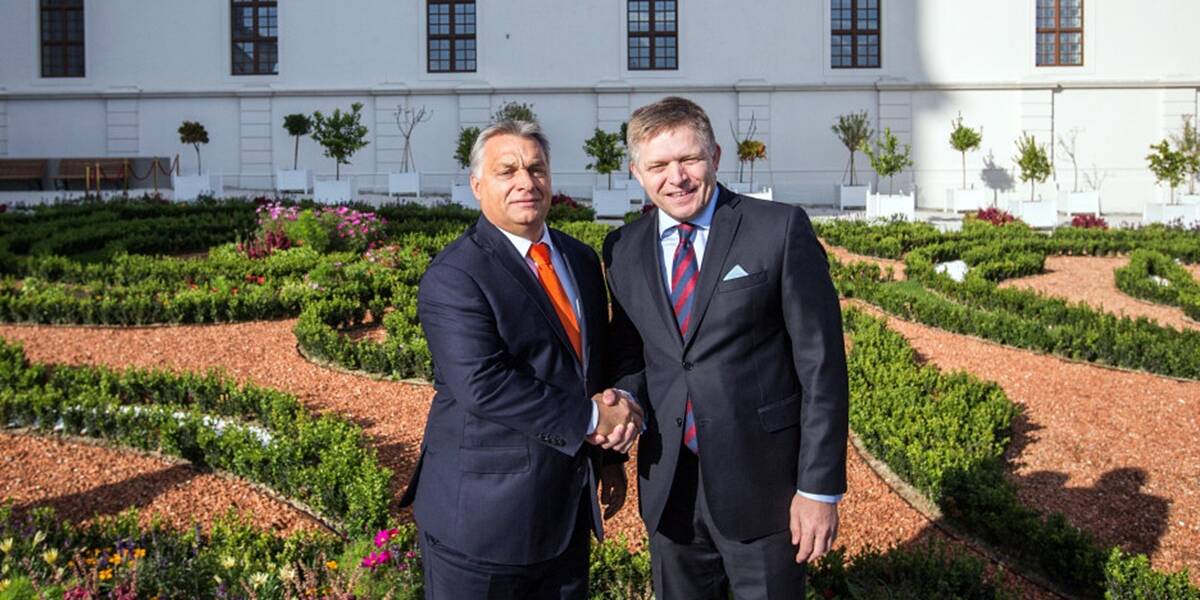 Orbán Viktor és Robert Fico