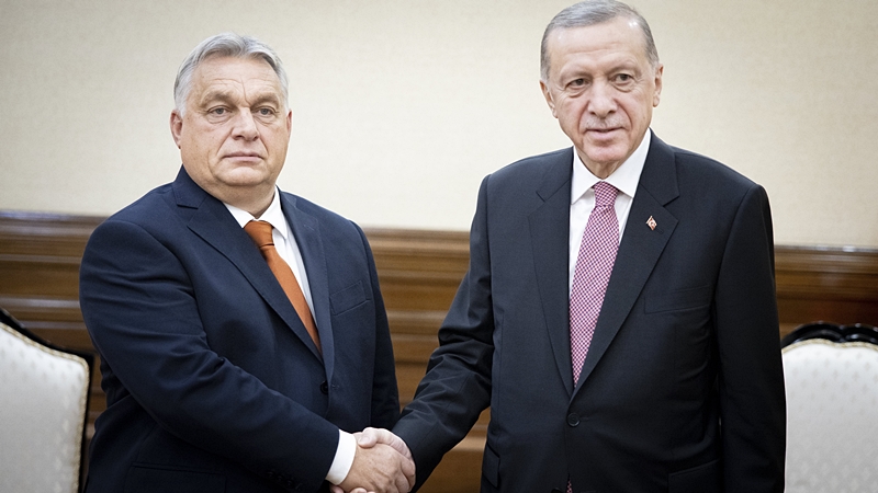 Orbán Viktor miniszterelnök és Recep Tayyip Erdogan török elnök.